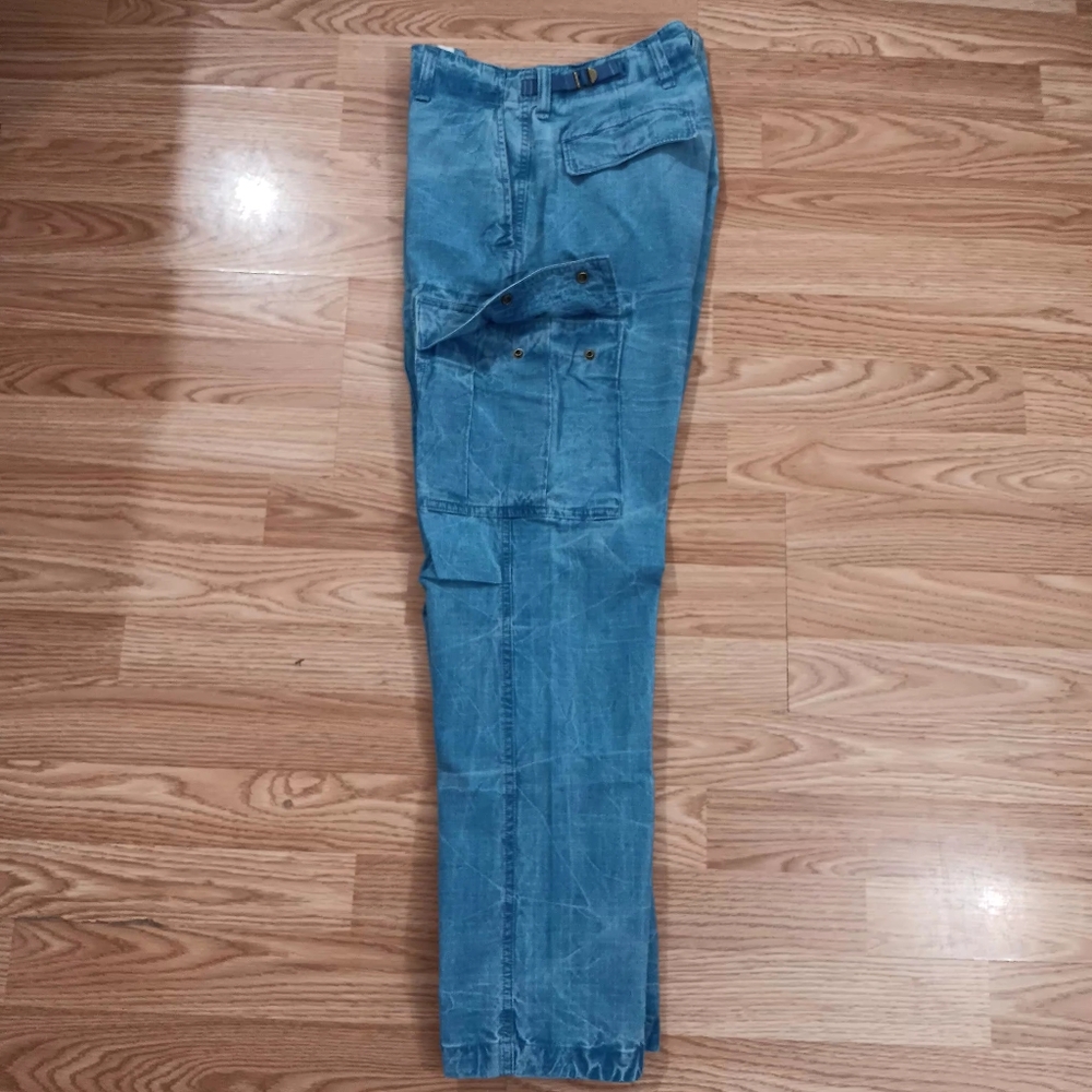 Polo Ralph Lauren Utility Surplus Light Blue Cargo Pants Tag 28/30 (Fits 30X28)